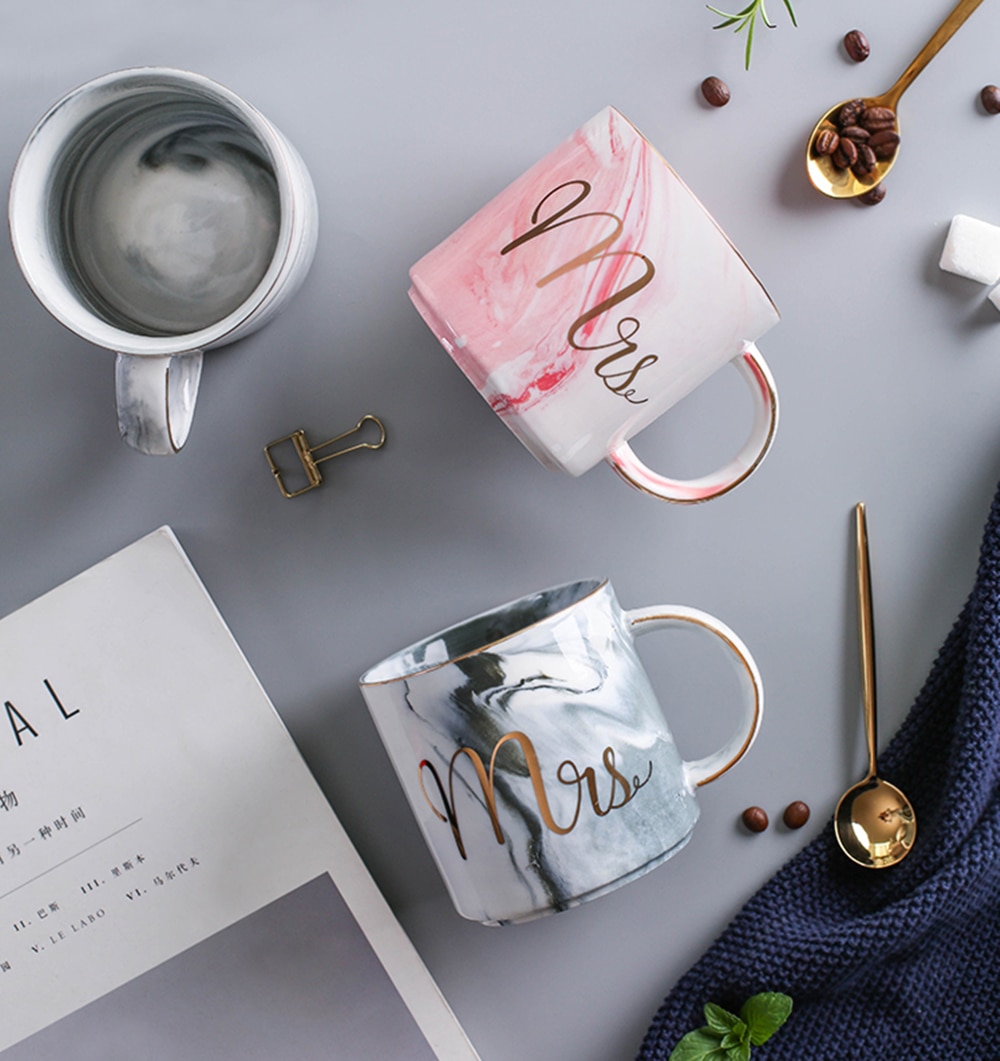 Ceramic Couple Cups Set