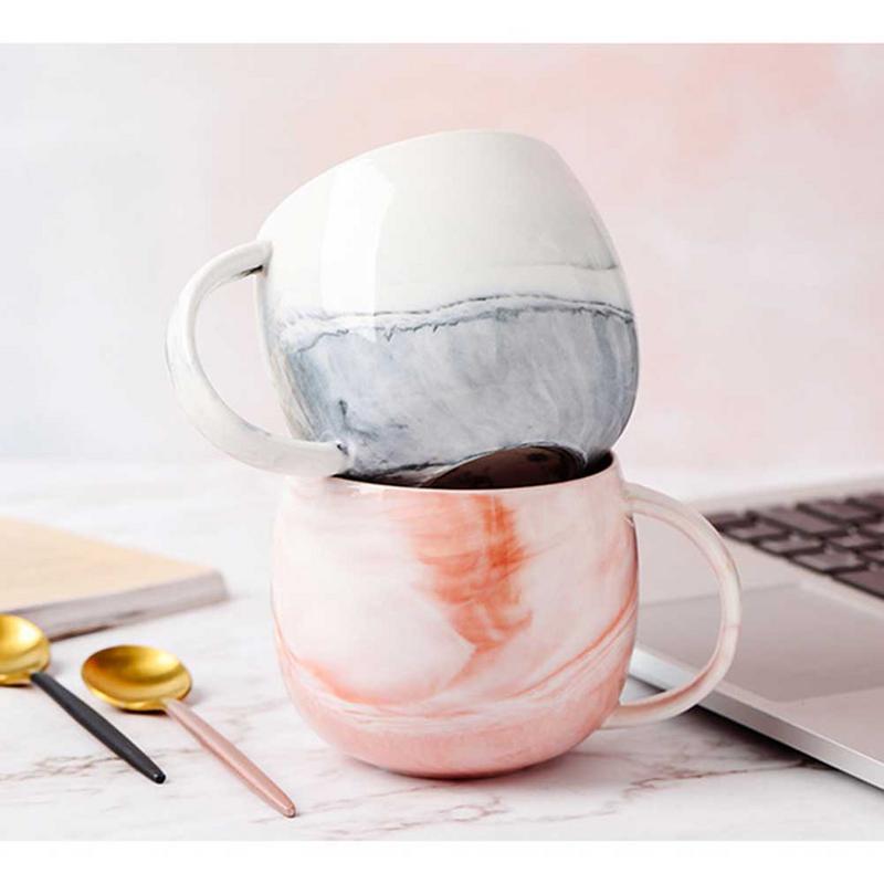 Ceramic Cup With Marble Pattern