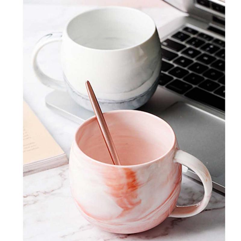 Ceramic Cup With Marble Pattern