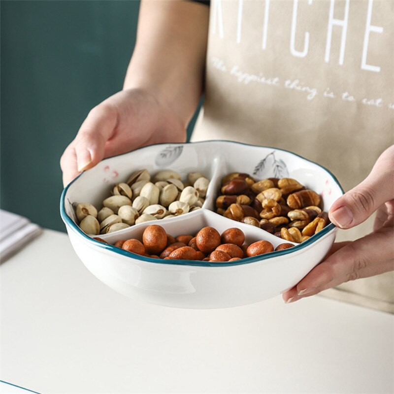 Ceramic Divided Plate (3 Compartments)