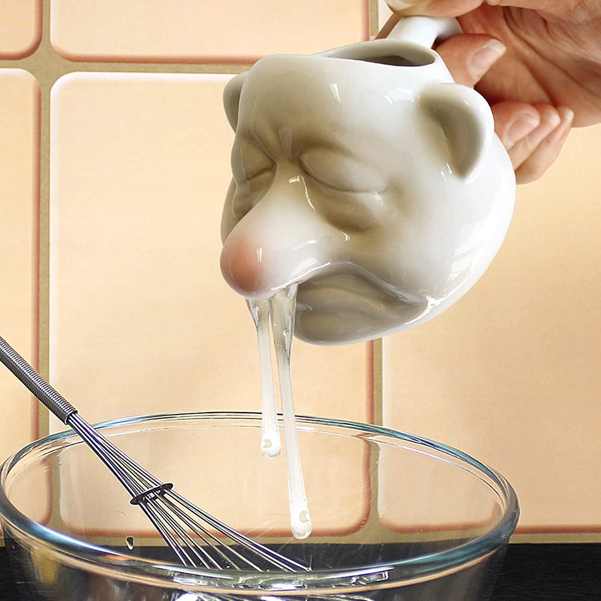 Ceramic Egg Separator Nose Kitchen Tool