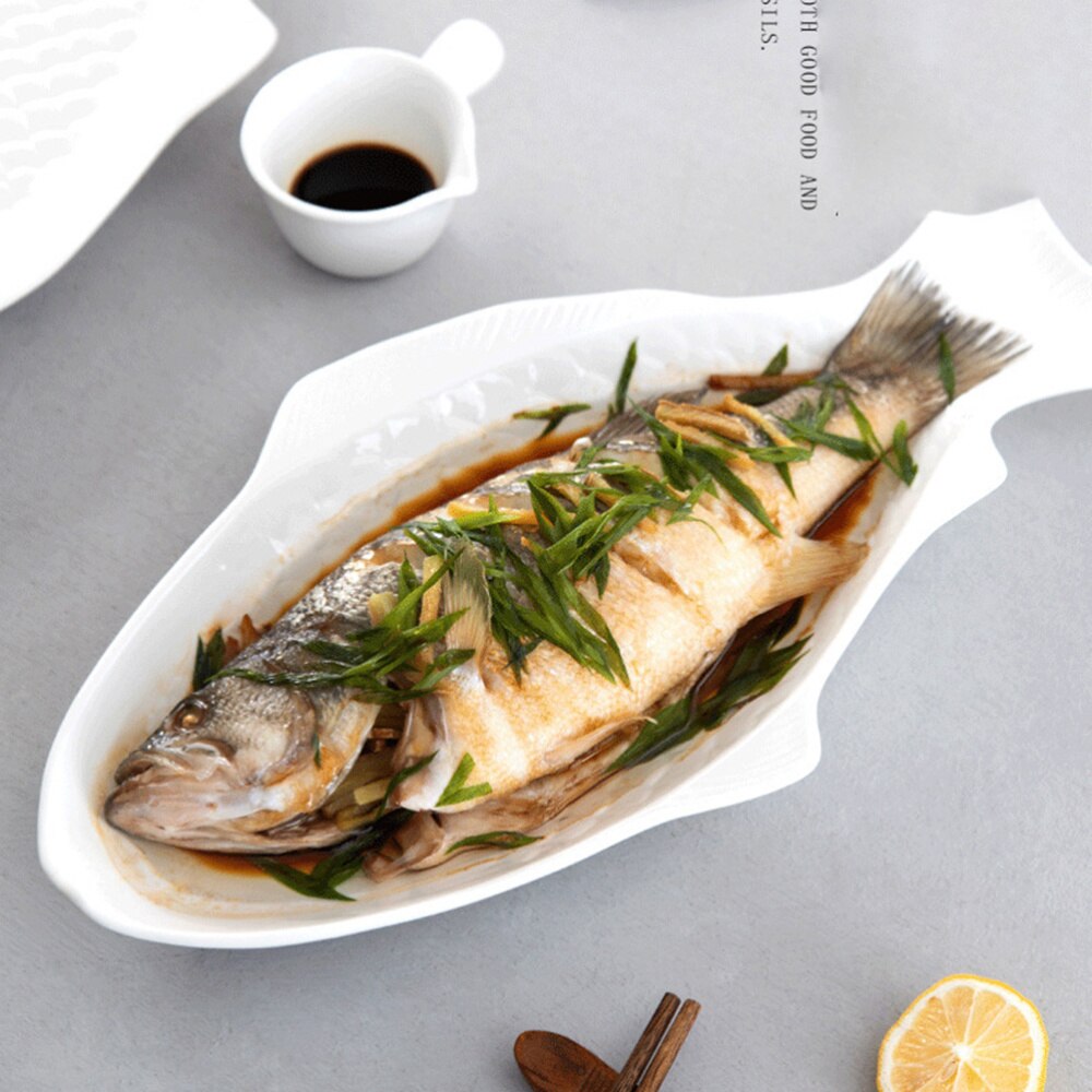 Ceramic Fish Plate Serving Dish