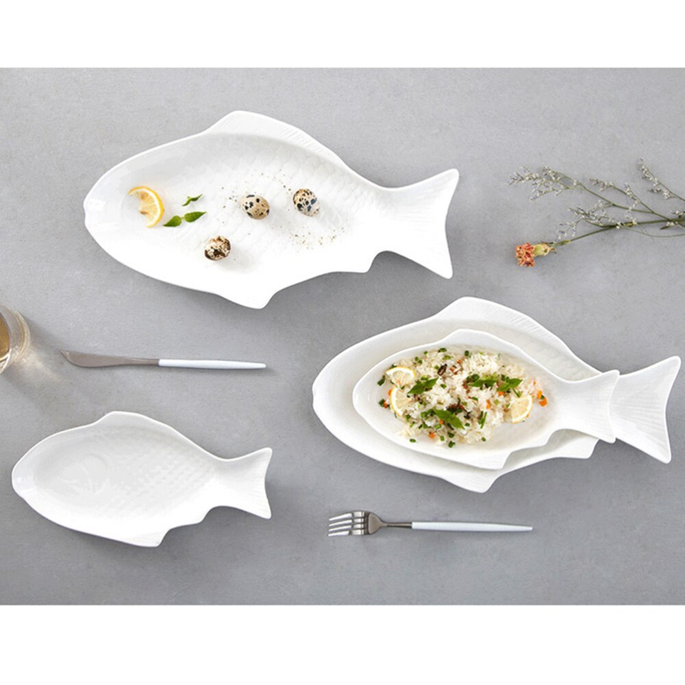 Ceramic Fish Plate Serving Dish