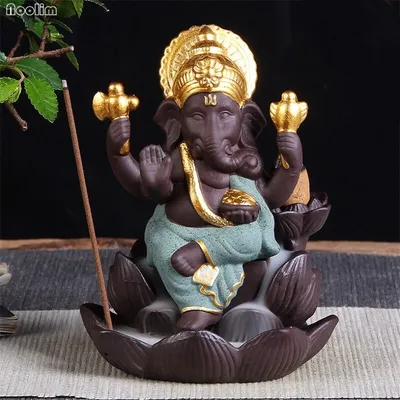 Ceramic Ganesha Backflow Incense Burner Ceramic Ganesha Backflow Incense Burner