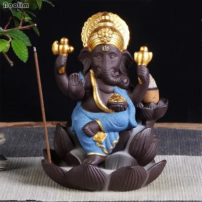 Ceramic Ganesha Backflow Incense Burner Ceramic Ganesha Backflow Incense Burner