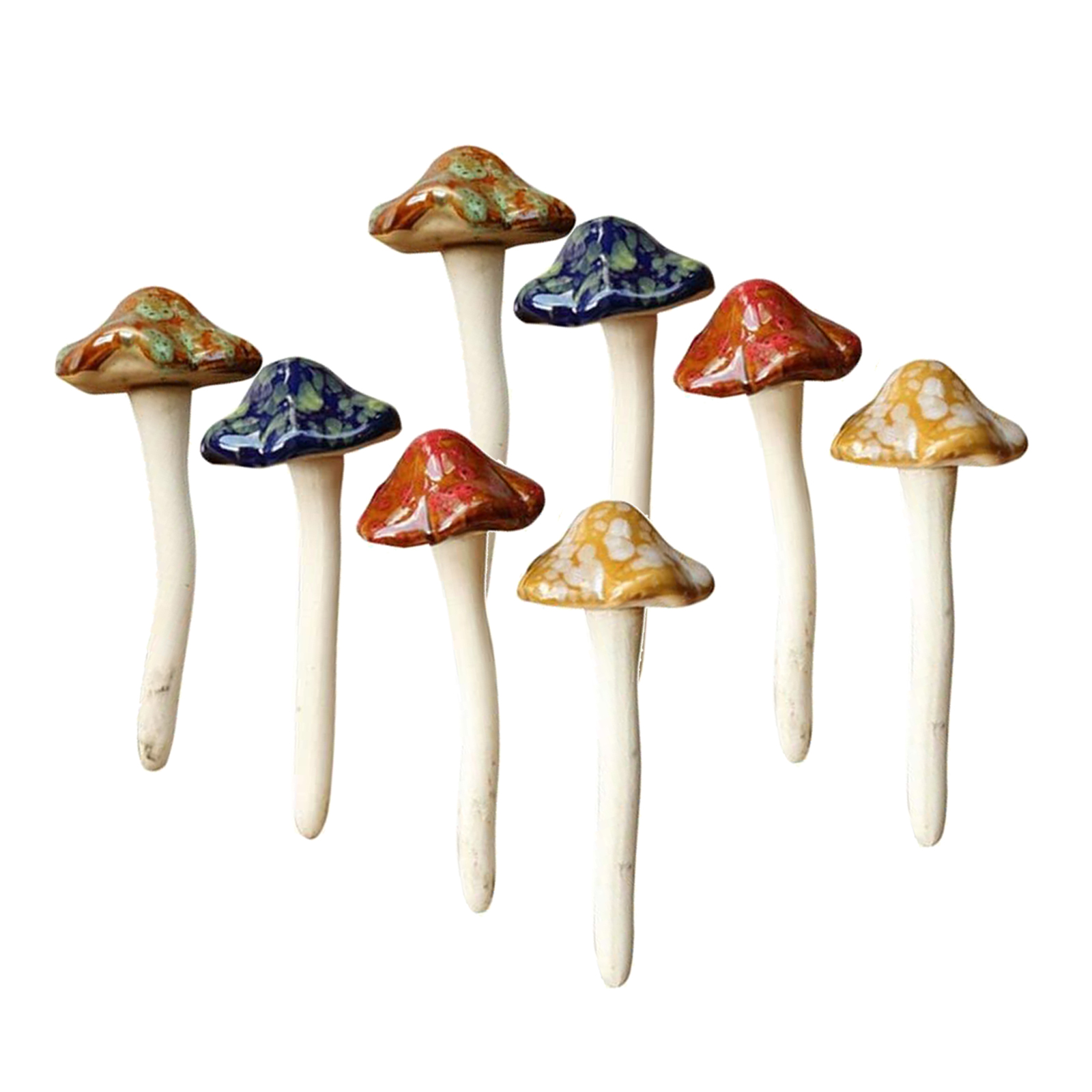 Ceramic Garden Mushroom Decor (8pcs) Ceramic Garden Mushroom Decor (8pcs)