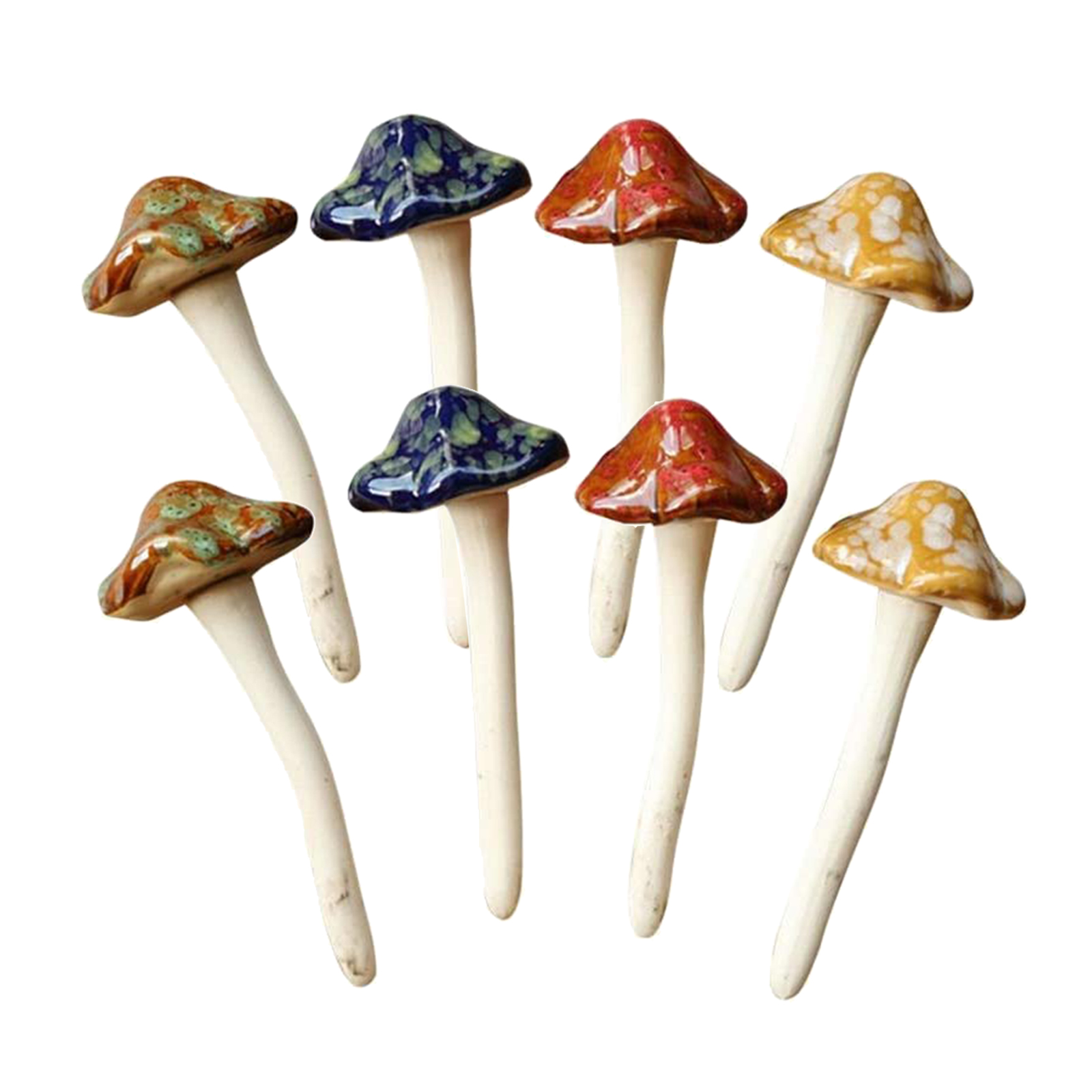 Ceramic Garden Mushroom Decor (8pcs) Ceramic Garden Mushroom Decor (8pcs)