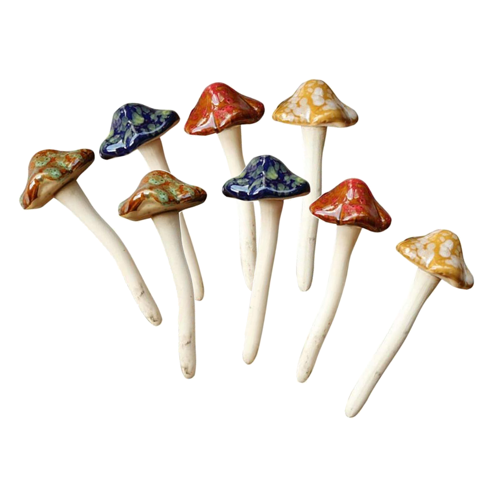 Ceramic Garden Mushroom Decor (8pcs) Ceramic Garden Mushroom Decor (8pcs)