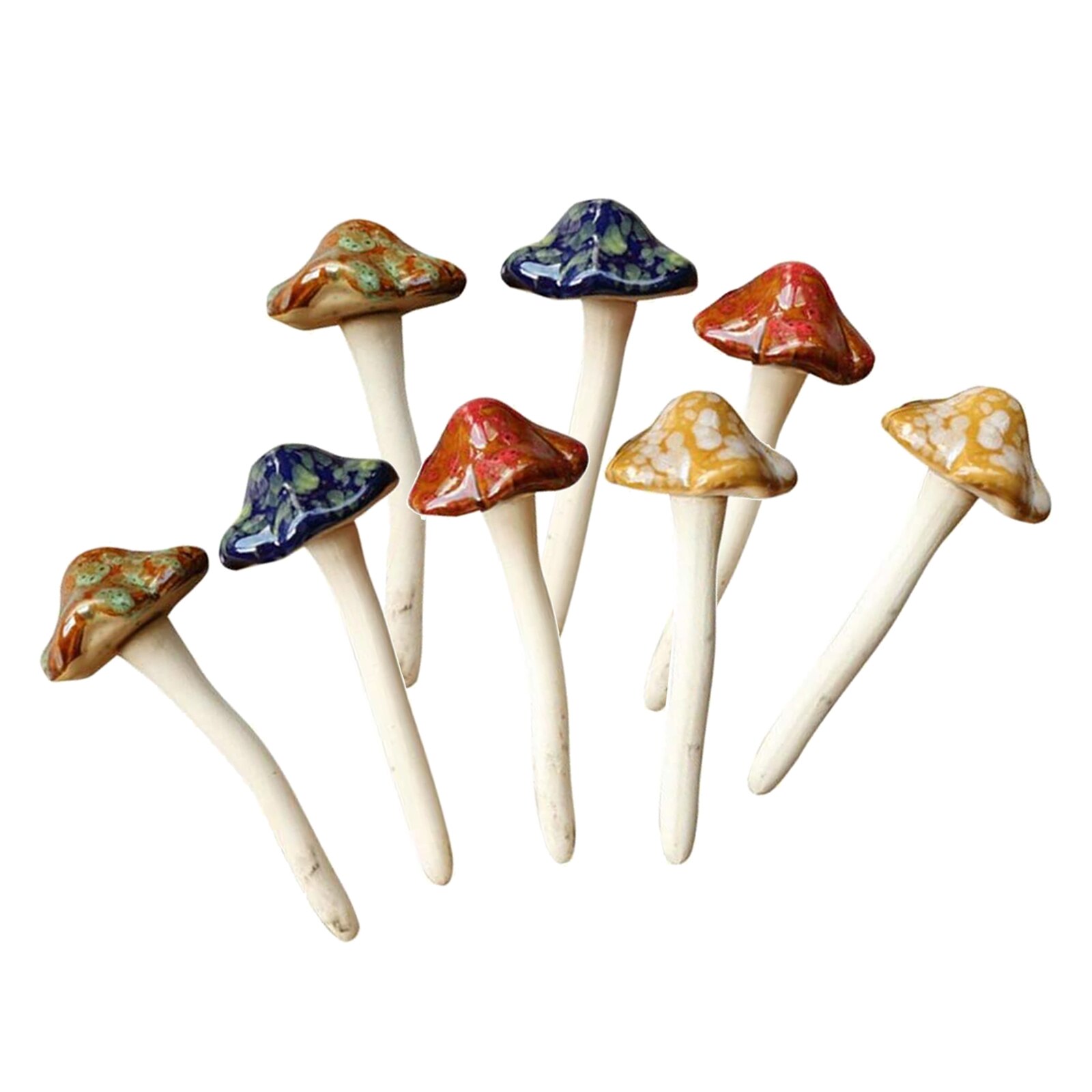 Ceramic Garden Mushroom Decor (8pcs) Ceramic Garden Mushroom Decor (8pcs)