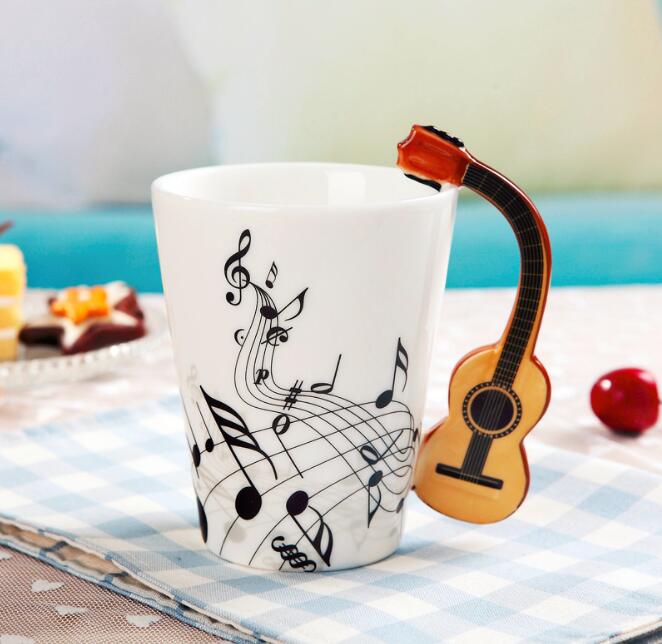 Ceramic Guitar Coffee Mug