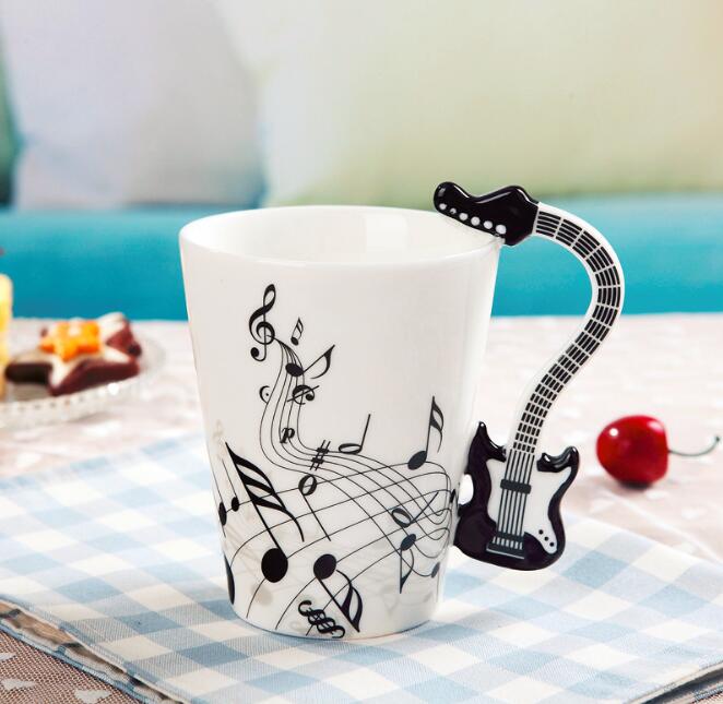 Ceramic Guitar Coffee Mug