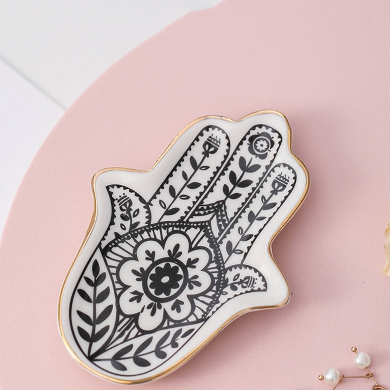 Ceramic Hand Trinket Dish Decor