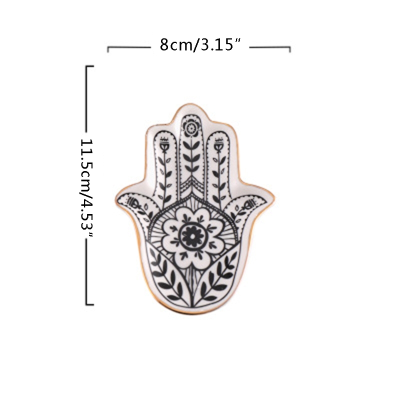Ceramic Hand Trinket Dish Decor