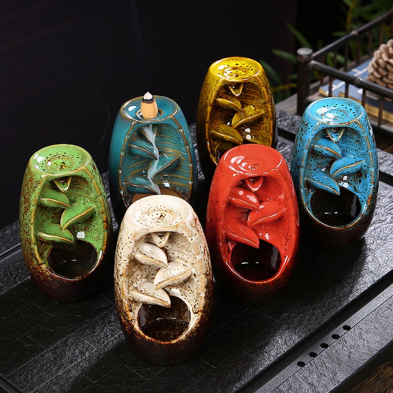 Ceramic Incense Waterfall Diffuser Ceramic Incense Waterfall Diffuser