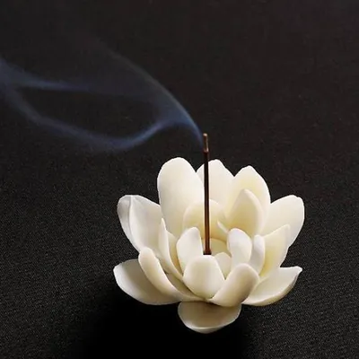 Ceramic Lotus Flower Incense Burner Ceramic Lotus Flower Incense Burner