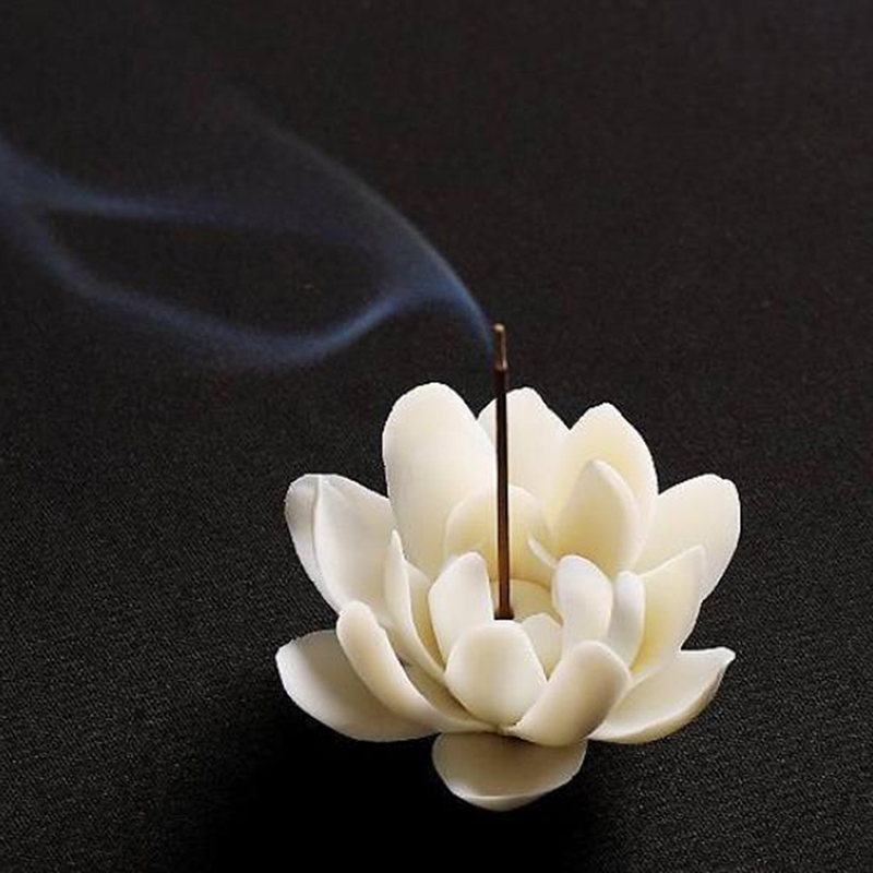 Ceramic Lotus Flower Incense Burner Ceramic Lotus Flower Incense Burner