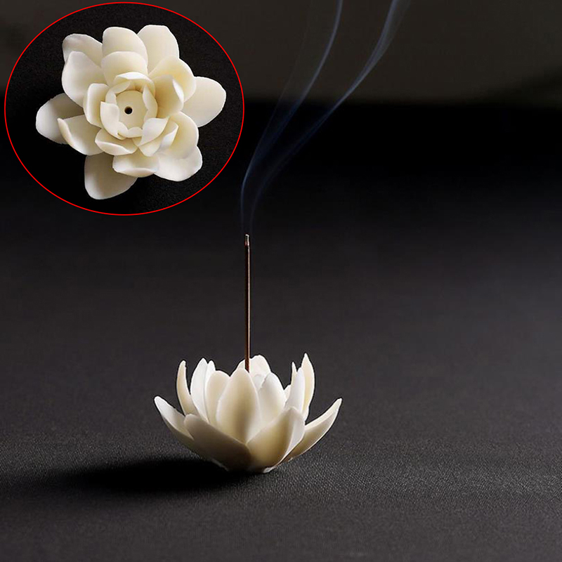 Ceramic Lotus Flower Incense Burner Ceramic Lotus Flower Incense Burner