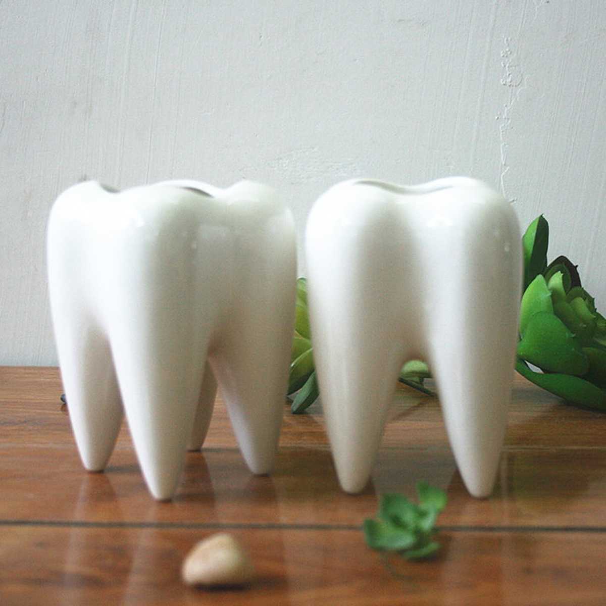 Ceramic Mini Plant Tooth Planter Ceramic Mini Plant Tooth Planter