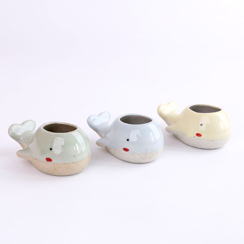 Ceramic Mini Whale Plant Pot Ceramic Mini Whale Plant Pot