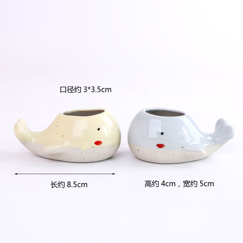 Ceramic Mini Whale Plant Pot Ceramic Mini Whale Plant Pot