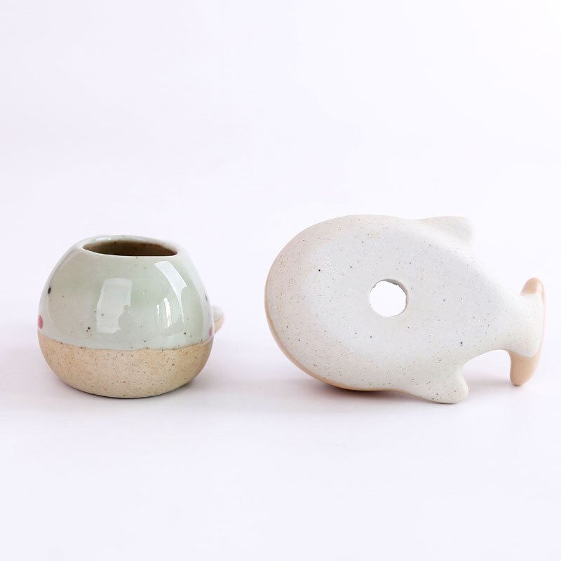 Ceramic Mini Whale Plant Pot Ceramic Mini Whale Plant Pot