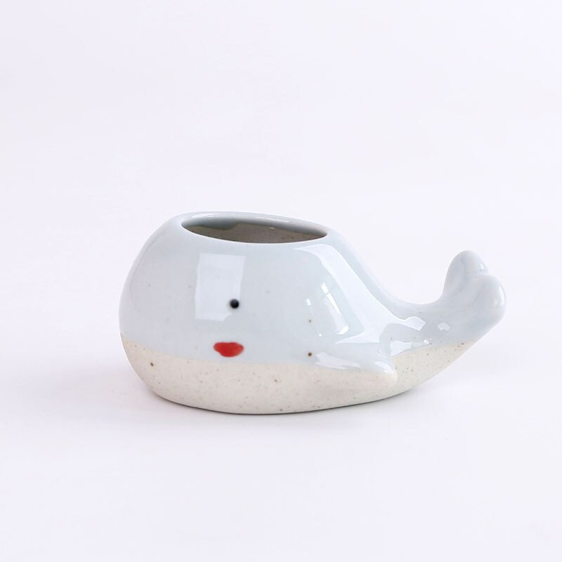 Ceramic Mini Whale Plant Pot Ceramic Mini Whale Plant Pot