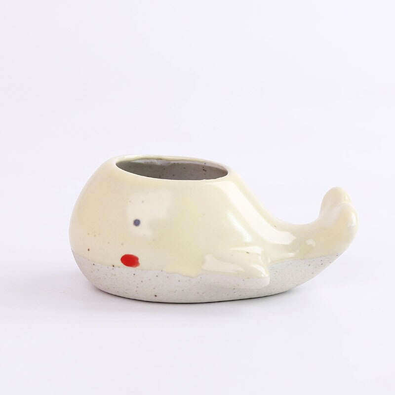 Ceramic Mini Whale Plant Pot Ceramic Mini Whale Plant Pot
