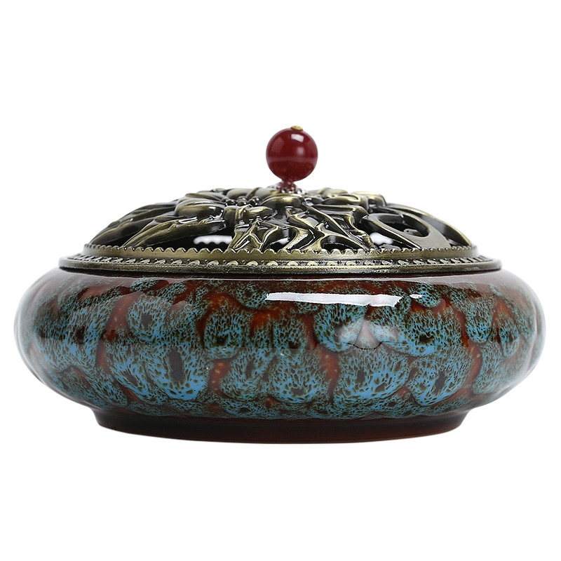 Ceramic Mosquito Coil Holder with Lid Ceramic Mosquito Coil Holder with Lid