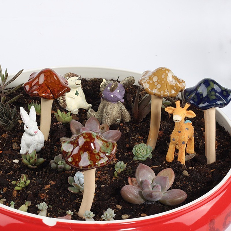 Ceramic Mushroom Decor Garden Ornament Ceramic Mushroom Decor Garden Ornament