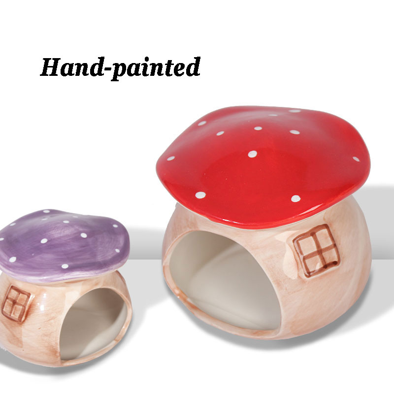 Ceramic Mushroom Hamster Hideout Ceramic Mushroom Hamster Hideout