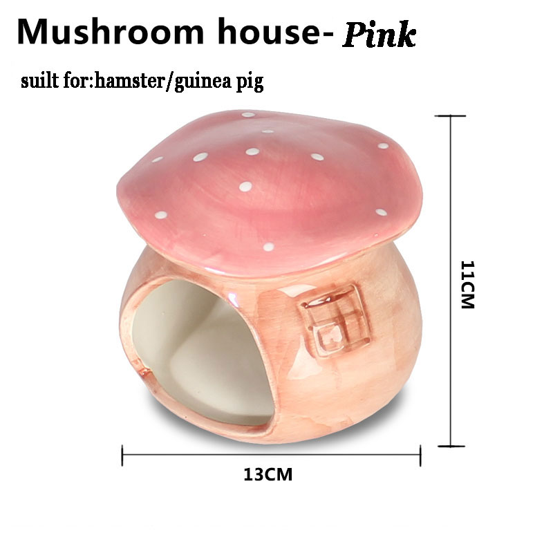 Ceramic Mushroom Hamster Hideout Ceramic Mushroom Hamster Hideout