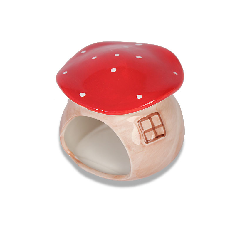 Ceramic Mushroom Hamster Hideout Ceramic Mushroom Hamster Hideout