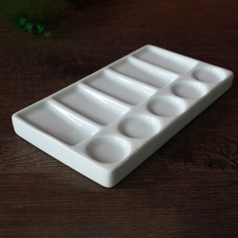 Ceramic Paint Palette 10-Hole Tray
