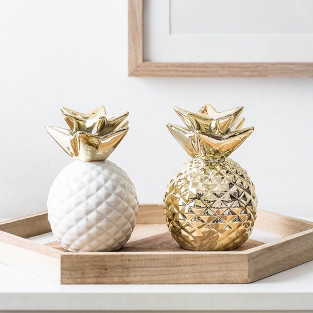 Ceramic Pineapple Piggy Bank