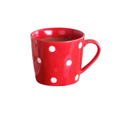Ceramic Polka Dot Coffee Mug