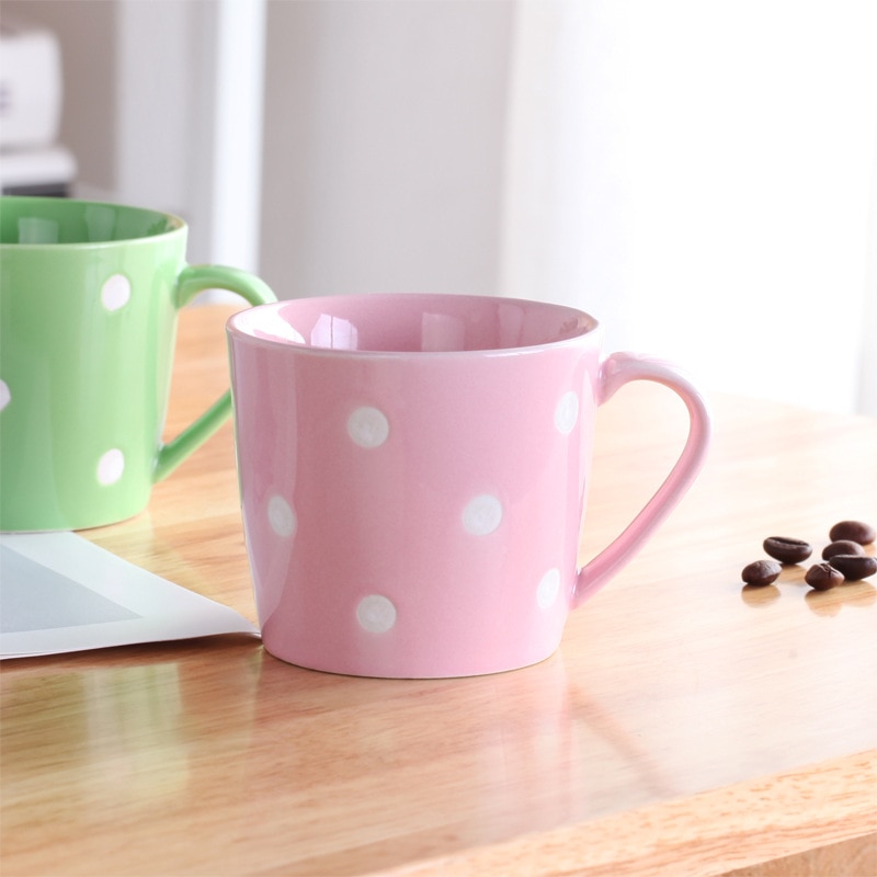 Ceramic Polka Dot Coffee Mug