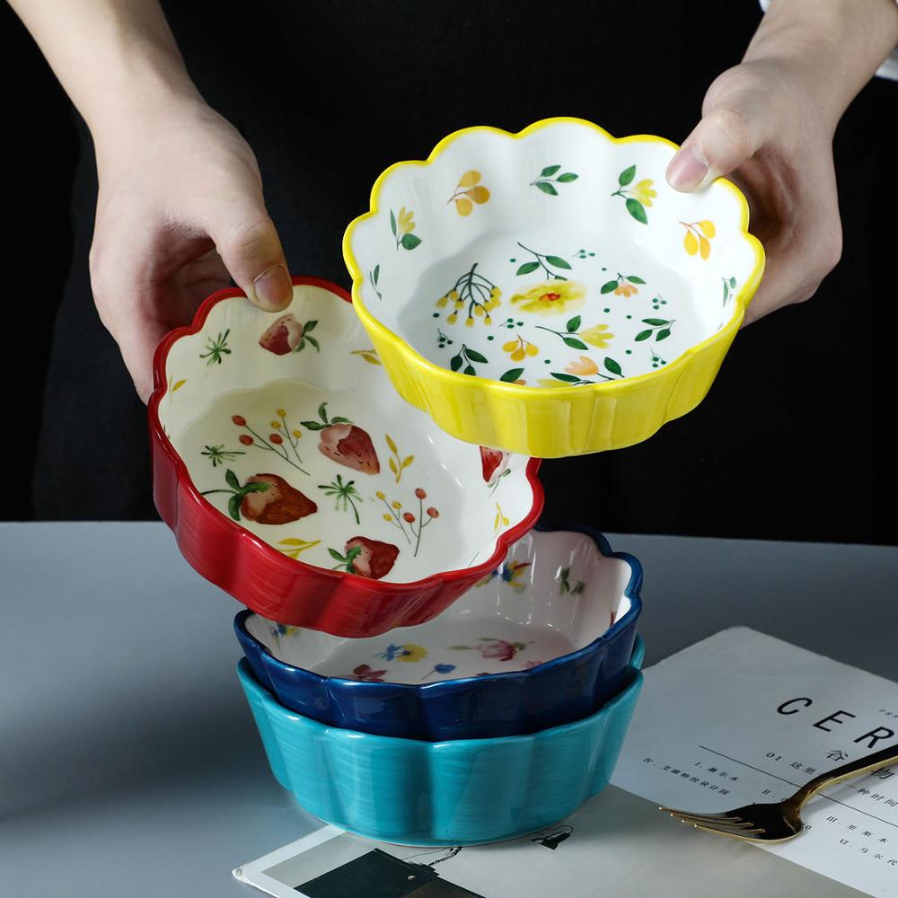 Ceramic Salad Bowl Dainty Kitchenware