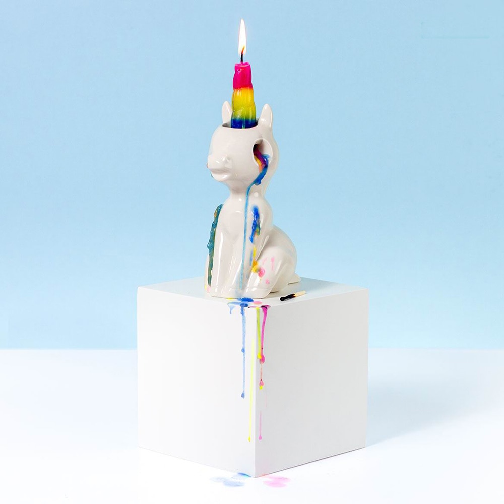 Ceramic Unicorn Crying Candle Holder Ceramic Unicorn Crying Candle Holder