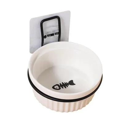 Ceramic Wall Mounted Dog Bowl