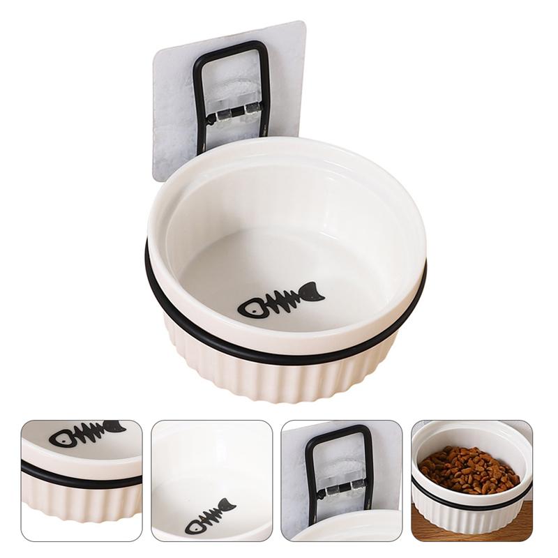 Ceramic Wall Mounted Dog Bowl