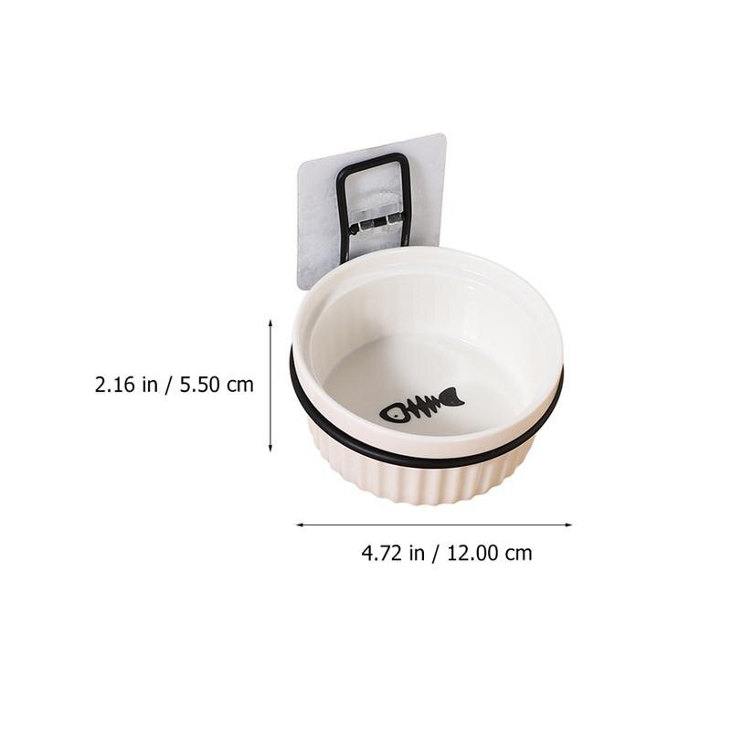 Ceramic Wall Mounted Dog Bowl
