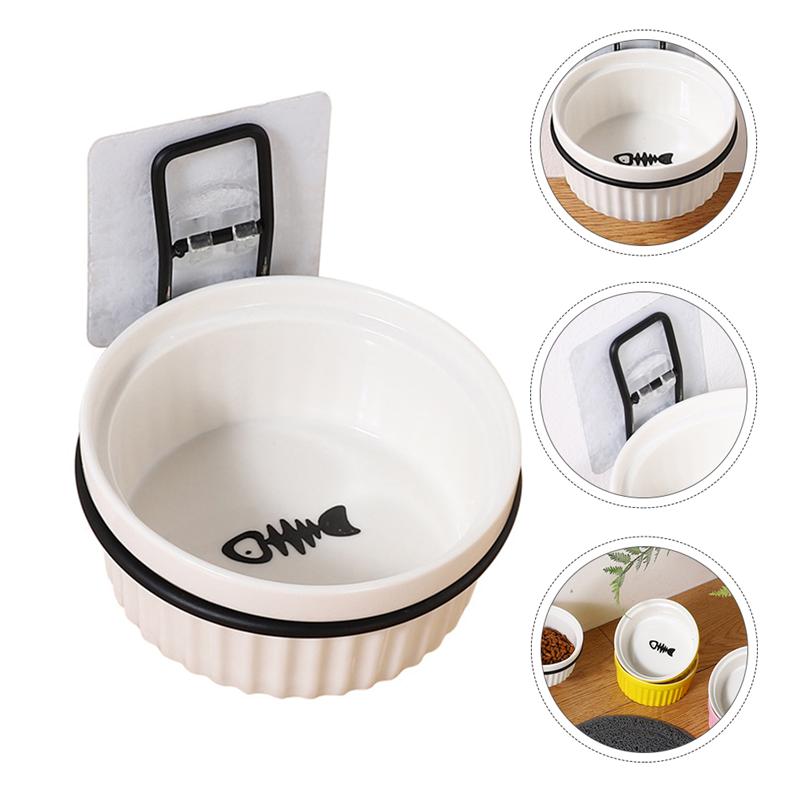 Ceramic Wall Mounted Dog Bowl