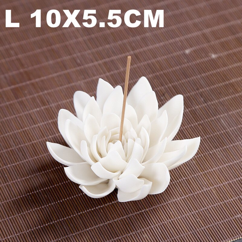 Ceramic White Lotus Incense Burner Ceramic White Lotus Incense Burner