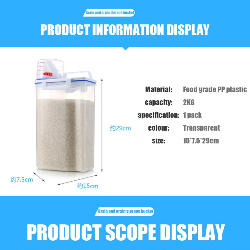 Cereal Keeper Plastic Dispenser Storage Cereal Keeper Plastic Dispenser Storage
