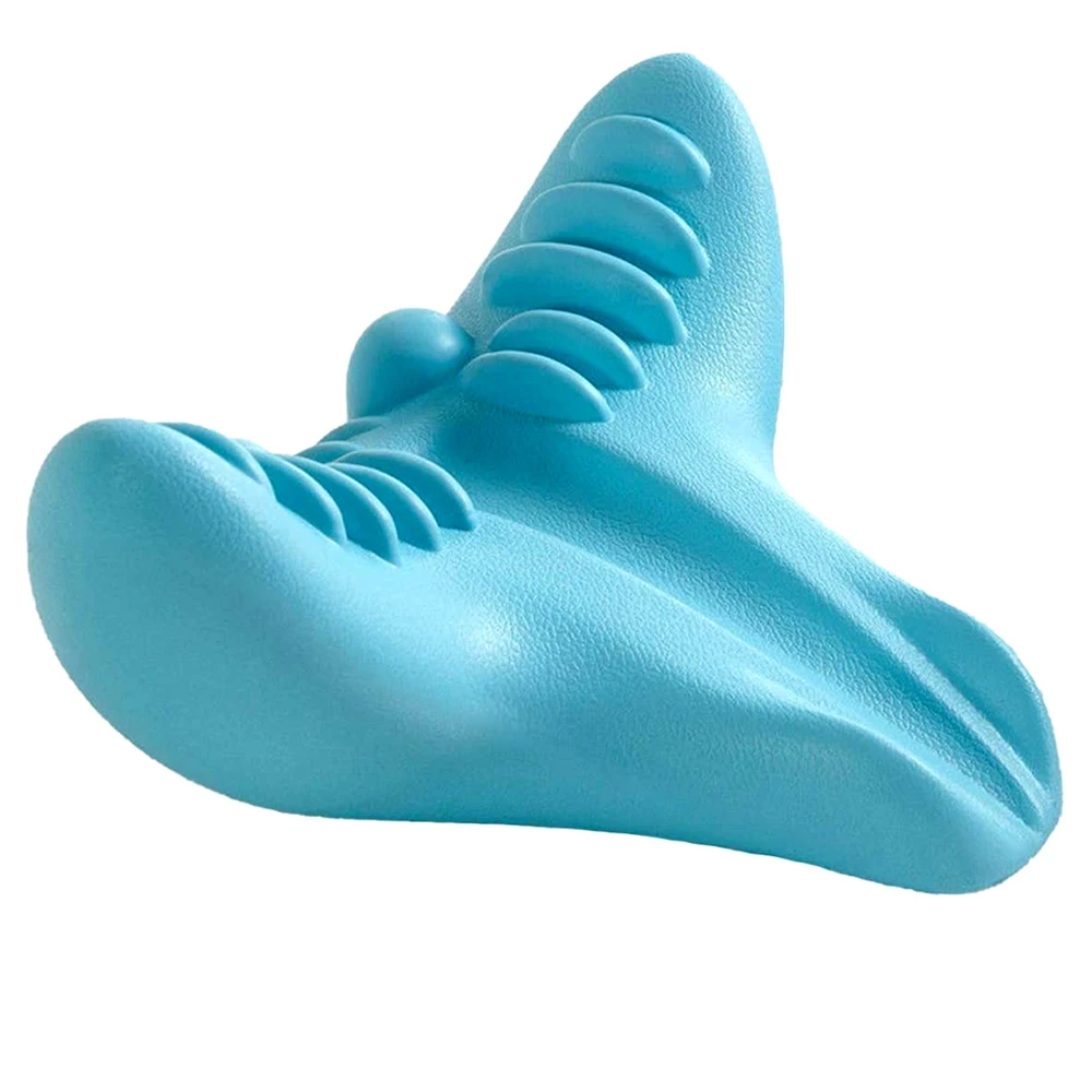Cervical Chiropractic Traction Pillow Device Neck Shoulder Stretcher Massager Relaxer for Pain Relief Cervical Spine