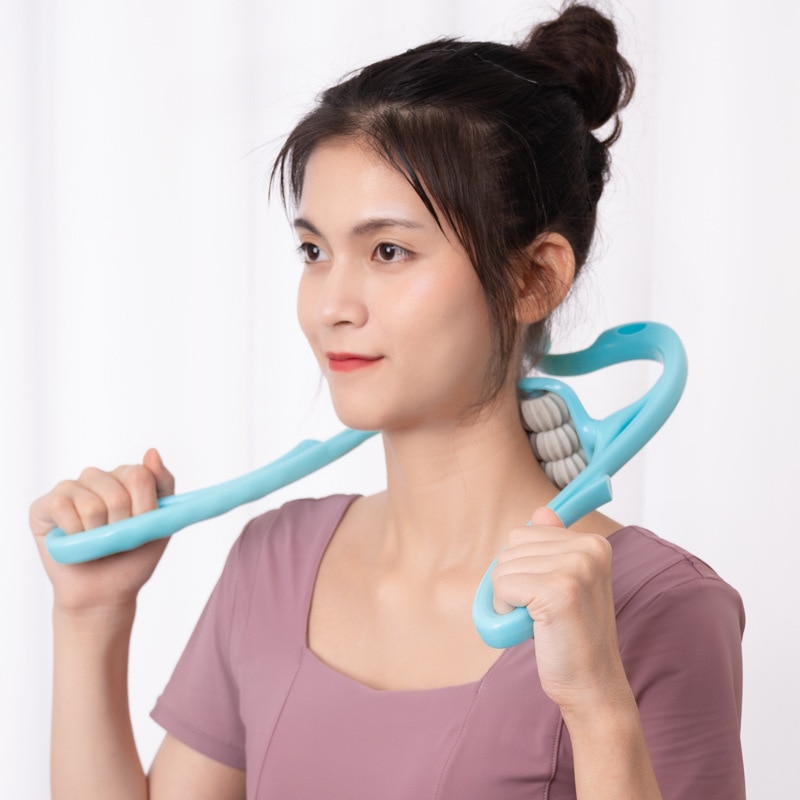 Cervical Massager Clip Neck Massage Artifact Six Wheel Neck Kneading Massager Manual Multifunctional Home Use Cervical Massager Clip Neck Massage Artifact Six Wheel Neck Kneading Massager Manual Multifunctional Home Use