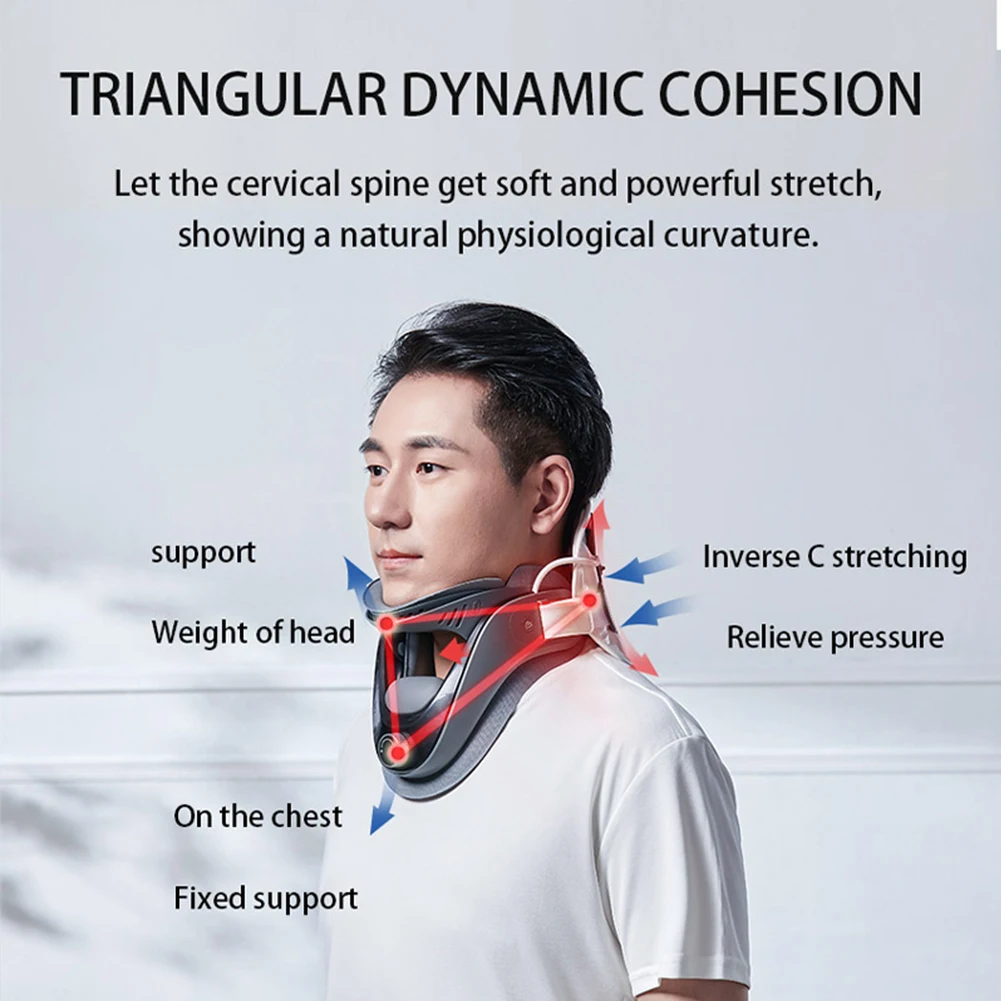 Cervical Neck Traction Device with Airbag Support Neck Brace Gifts for Men/Women/Dad/Mom/Him/Her for Cervical Spine Cervical Neck Traction Device with Airbag Support Neck Brace Gifts for Men/Women/Dad/Mom/Him/Her for Cervical Spine