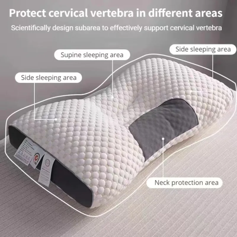 Cervical Orthopedic Neck Pillow Help Sleep And Protect The Pillow Neck Household Soybean Fiber SPA Massage Pillow For Cervical Orthopedic Neck Pillow Help Sleep And Protect The Pillow Neck Household Soybean Fiber SPA Massage Pillow For