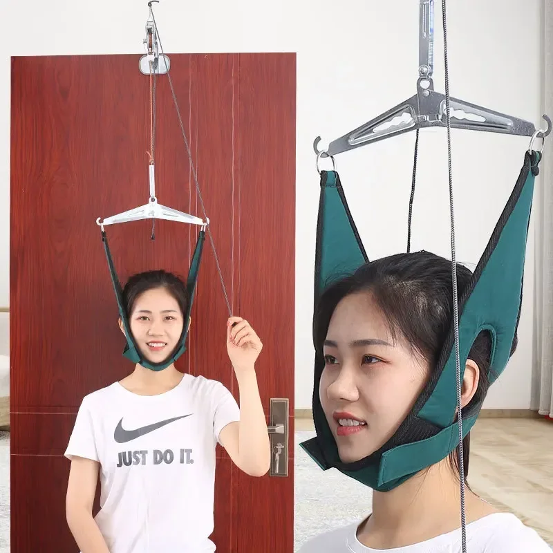 Cervical Traction Belt Neck Stretcher Band Vertebrae Recovery Health Care Neck Stretch Fixing Straps for Adult Children