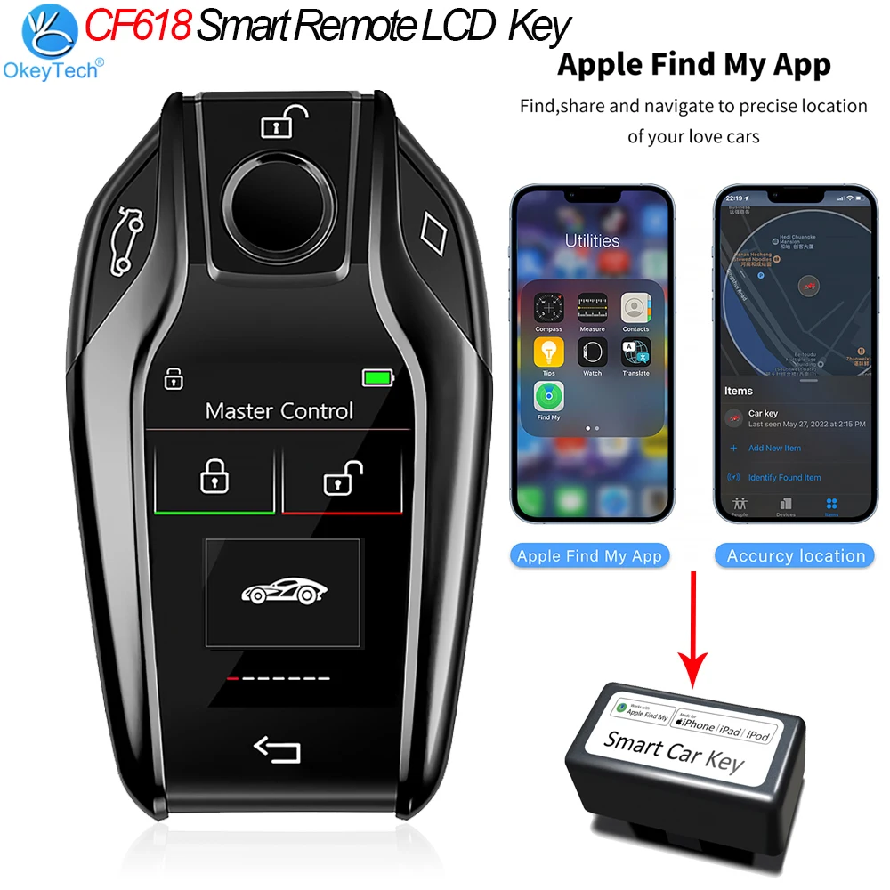 CF618 Modified Smart Remote Key LCD Screen For BMW For Benz For Audi For Toyota For Honda For Hyundai For KIA CF618 Modified Smart Remote Key LCD Screen For BMW For Benz For Audi For Toyota For Honda For Hyundai For KIA